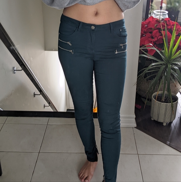 Zara Denim Pants, Size 4 - Picture 2 of 8